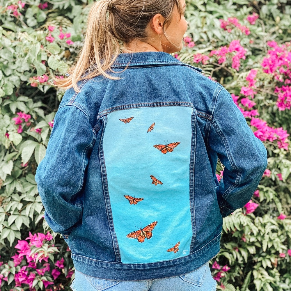 Butterfly Fly Denim Jacket